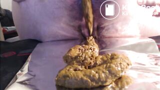 Large and thick shit explosion