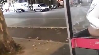 Black woman shit in a phone booth