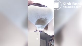 Chinese blue panty poop
