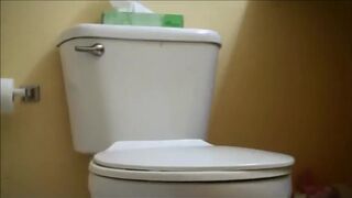 Toilet pooping..