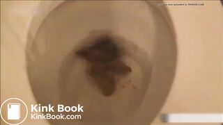 cute blonde reverse toilet shit
