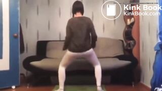 Young Girl Shakes Her Ass Until She Accidentally Sharts