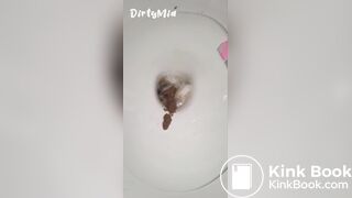 DirtyMid sexy poop over the toilet