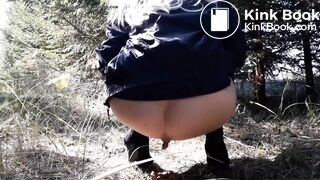 Beautiful girl poop heavy load