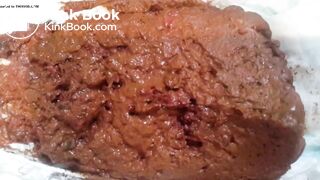 A big mess in her pampers..