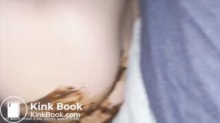 Cute Girl Shits All Over Ass, BBC Fucks Shitty Ass