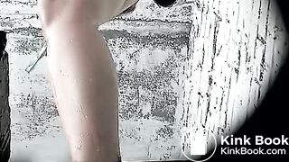 girls shit in wooden toilet 2