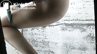 girls shit in wooden toilet 2