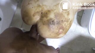 Panty pooping and scat anal fucking