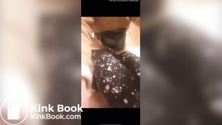 Mature woman fills pantys in leggings