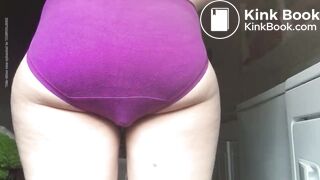 Purple panty poop - video 9