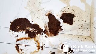 White cotton big panty poop