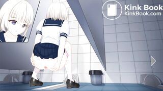 Watching Anya in the bathroom