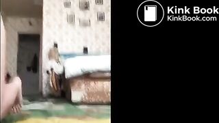 Russian girl poops..