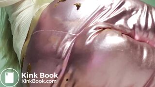 Huge poop in pink pants