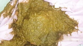 Huge poop in pink pants