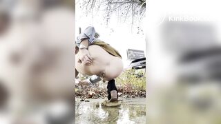 Lady serves piss with a side of poop