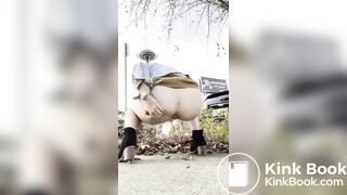Lady serves piss with a side of poop