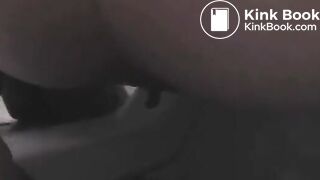 Desperate diarrhea girl wtih man