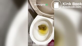 Arab woman releasing turds