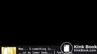 Defecating on her sleeping maid's pussy