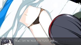 Defecating on her sleeping maid's pussy