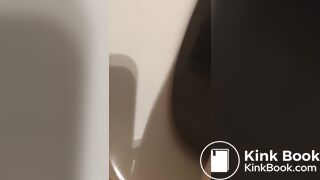 Boy Pooping in Toilet