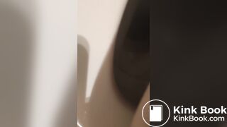 Boy Pooping in Toilet