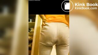 Girl panty diarrhea and fart