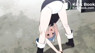 cat girl pooping in diaper