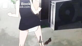 cat girl pooping in diaper