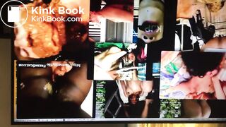 WATCHING PORN WITH A HUMAN TOILET SISSY!