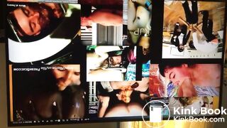 WATCHING PORN WITH A HUMAN TOILET SISSY!