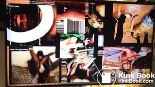 WATCHING PORN WITH A HUMAN TOILET SISSY!