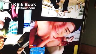 WATCHING PORN WITH A HUMAN TOILET SISSY!