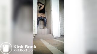 Beautiful Russian woman spy wc poop 753