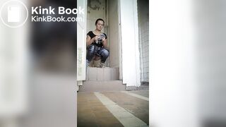 Beautiful Russian woman spy wc poop 753