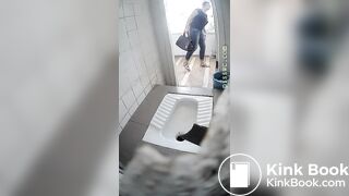 Beautiful Russian woman spy wc poop 753