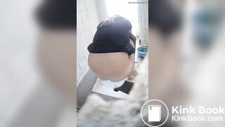Beautiful Russian woman spy wc poop 753