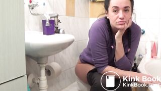 Big splash in toilet