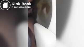 She Poops while on the Toilet