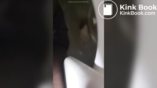 She Poops while on the Toilet