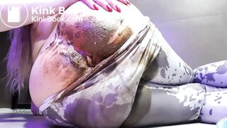 Tights ruined with huge poop bulge