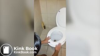 Toilet licking - video 15