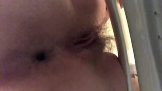 Close up pooping filmed from the rim