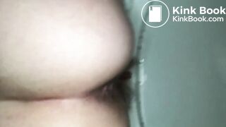 Close up pooping filmed from the rim