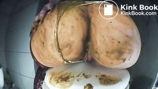 Dirty Betty in white panties scat smear