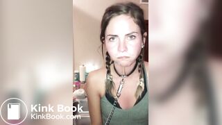 nasty slave girl swallowing your own shit