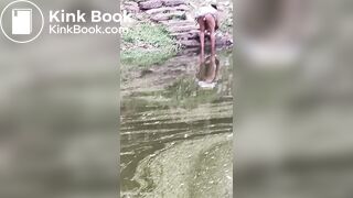 Aunty ko gaand dhone ke time pe dikha