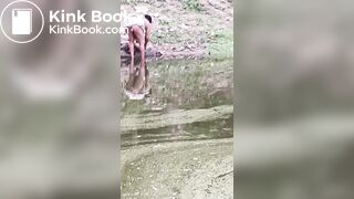 Aunty ko gaand dhone ke time pe dikha